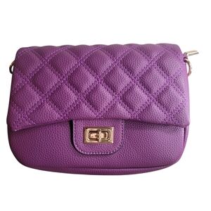 Purple Quilted Women's Bag